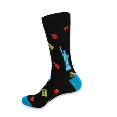 Mens novelty new york city socks big apple