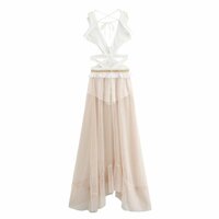 Fashion hollow lace tassel splicing mesh sleeveless dress - Thumbnail 2