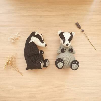 Badger - critter stitch crochet pattern / amigurumi PDF