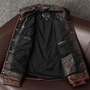  Mens Jacket Brown Real Leather Jacket Brown Leather Jacket 2024-1