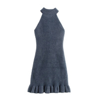 Fashionable and elegant beaded halter neck dress - Thumbnail 1
