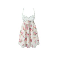Colorblock chest embroidery suspender dress - Thumbnail 2