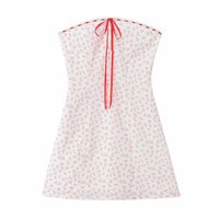 Strapless floral dress - Thumbnail 2