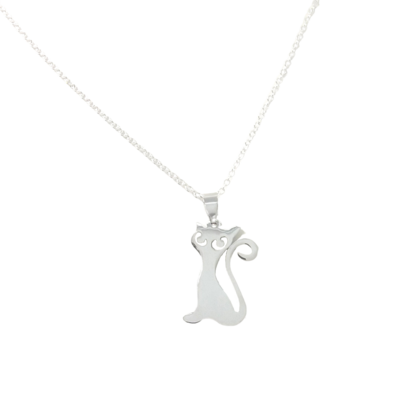 Kitty cat pet necklace