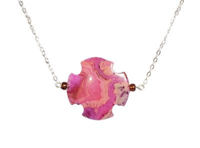 Pink Agate Necklace