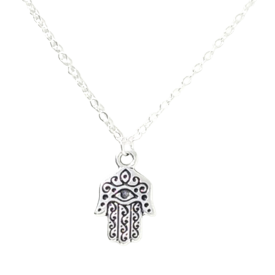 Eye of fatima hand of hamsa necklace