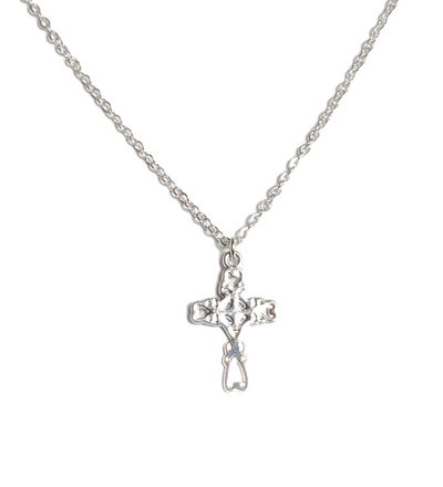 Heart Cross Necklace