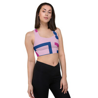 Twilight Abstract Longline Sports Bra - Thumbnail 2