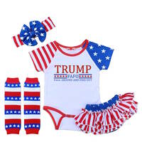Donald Trump FAFO Funny Bodysuit Romper Outfit Shirt Set Censored - Thumbnail 1