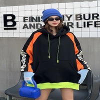 Spring and autumn new loose casual hooded sweatshirt for women - Thumbnail 2