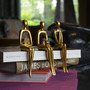 Adam & Friends Home Decor Shelf Sitters, Thinker, Fortune Teller, Reader Sculpture | 3-Piece | Gold | 676685054296-3