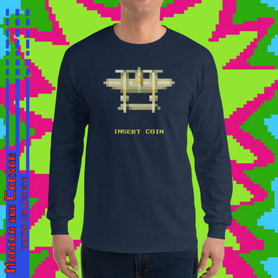 Retro gamer 1942 long sleeve shirt (4 colors)