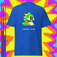 Retro Gamer Bubble Bobble T-Shirt (5 colors) - Thumbnail 4