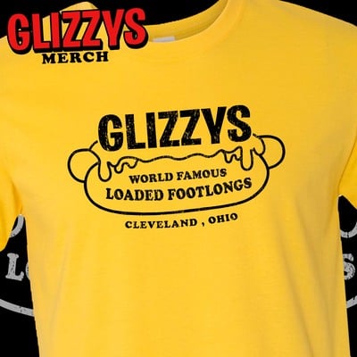 World famous loaded footlong t-shirt on mustard yellow