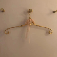 Handmade Solid Brass Swivel Clothes Hanger, Antique Vintage Style Wedding Dress Hanger, Bridal Dress Hangers, Wedding Gift, Shop Display - Thumbnail 3