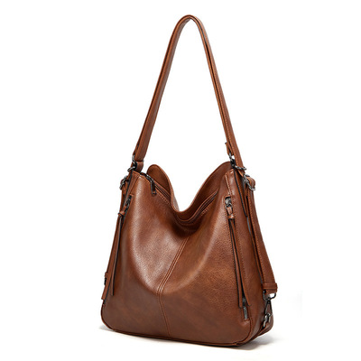Women shoulder bag vintage crossbody purse handbag brown - Thumbnail 5