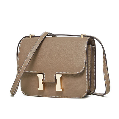 Genuine leather women shoulder purses and handbags grey - Thumbnail 5