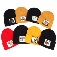 TORO Embroidery Beanie Hat Unisex Knit Cuffed Cap Women Men Gift Black - Thumbnail 1