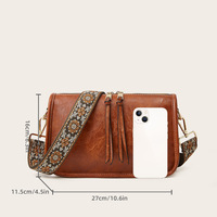 Bohemian Crossbody Bag Grey - Thumbnail 1