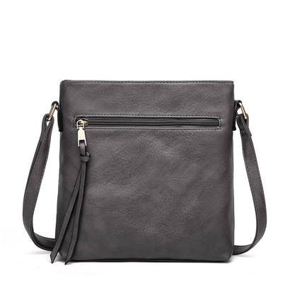 Women Trendy Small Shoulder Bag Vegan Leather Hobo Handbags Grey