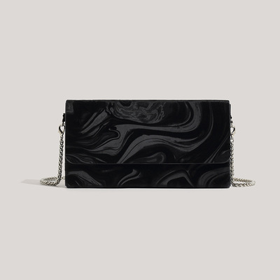Fashion makeup bag small square bag crossbody bag black - Thumbnail 3