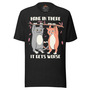 😂 "Hang In There, It Gets Worse" Funny Cats T-Shirt – Sarcastic Cat Lover Tee 🐾-2