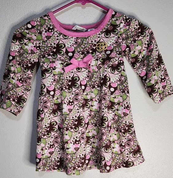 Toddler Girls Dress With Long Sleeves 3T