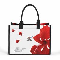 Blooming Horizon Hibiscus Tote Bag - Thumbnail 1