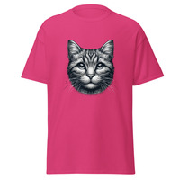Unisex T-shirt Digital Art Illustration Cat Portrait Isolated Vector Logo Men's And Women's Several Colors - Thumbnail 16