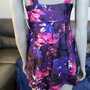 Multicolored Lotus Tie Front V-Neck Swim dress-3