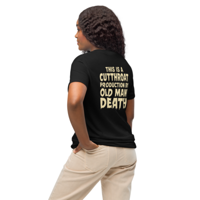 Old man death "this is..." front and back print t-shirt