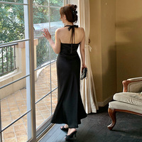 Sexy plus size women's halter neck fishtail skirt - Thumbnail 3