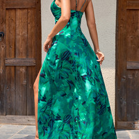 Bohemian Sexy Backless Printed Suspender Dress - Thumbnail 2