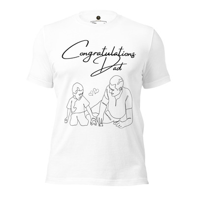 Happy Father's Day! Personalized 'World's Best Dad' T-shirt - Unique and Original Gift