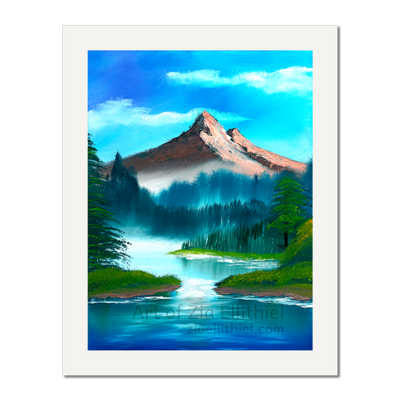 Mountain art print
