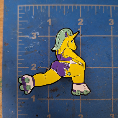 Roller Pony Pin 02 Enamel Pin