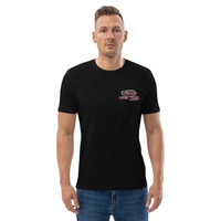 Unisex Organic Cotton T-Shirt with Front Embroidery & Back Print - Thumbnail 5