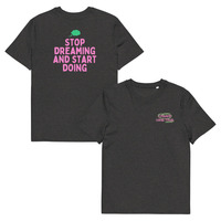 Unisex Organic Cotton T-Shirt with Front Embroidery & Back Print - Thumbnail 12