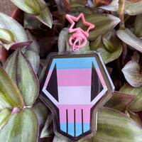 Bakugou Trans Skull Keychain! (Double Sided) - Thumbnail 1