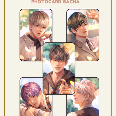 Love and deepspace - gacha photocards/charms