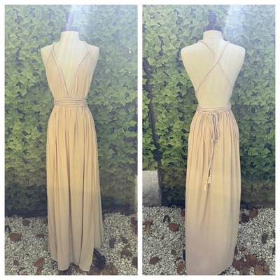 Open back "patria" dress