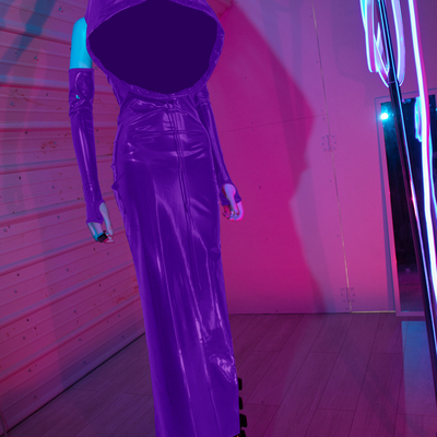 Ooak defense mechanism dress - purple - Thumbnail 3