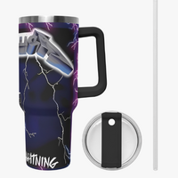 *Heavy METAL BAND | Ride Lightning | 40oz Tumbler Handle | Free Ship* - Thumbnail 3