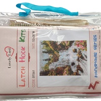 Rug Making Latch Hooking Kit (60x40cm Printed canvas) | White Mountains - Thumbnail 2