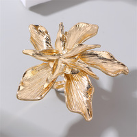 Personality Design Open Ring Vintage Flower Finger Rings Jewelry Gifts - Thumbnail 3
