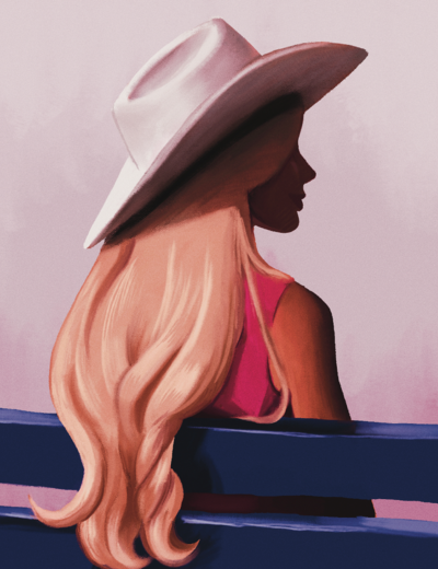 Western Barbie Print