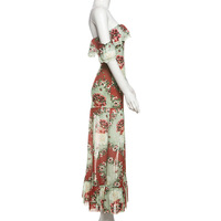 Fashion Print Sexy One-shoulder Dress - Thumbnail 2