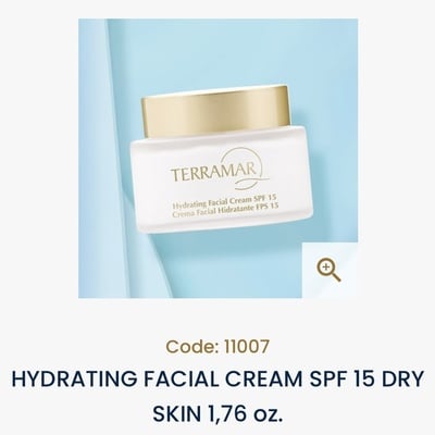 Hydrating facial cream spf 15 dry skin 1,76oz