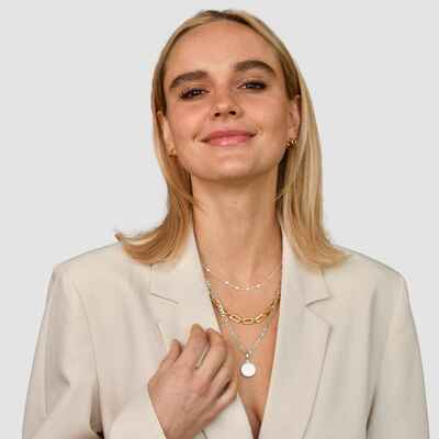 Classic simple women's necklace – gold & silver plated collarbone chain | minimalist fashion jewelry