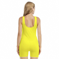 One Piece Shorts Neon Swimmers Swimsuits Multiple Colors  - Thumbnail 3